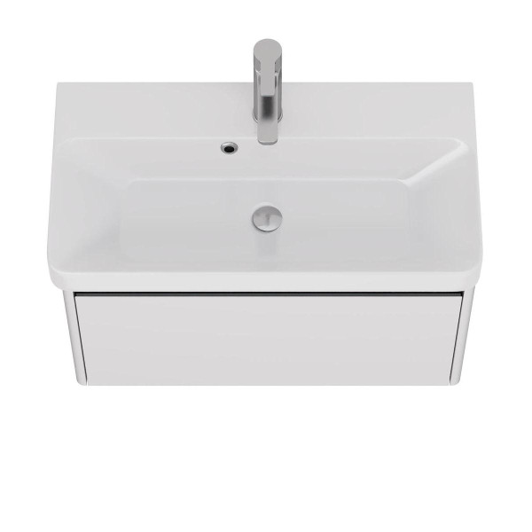 Тумба под раковину подвесная Dreja Luxury 70 см, белый. Фото 4