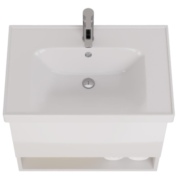 Тумба под раковину подвесная Dreja Perfecto 70 см, белый. Фото 4