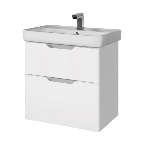 Тумба под раковину подвесная Dreja Q 55 см, белый. Фото 1