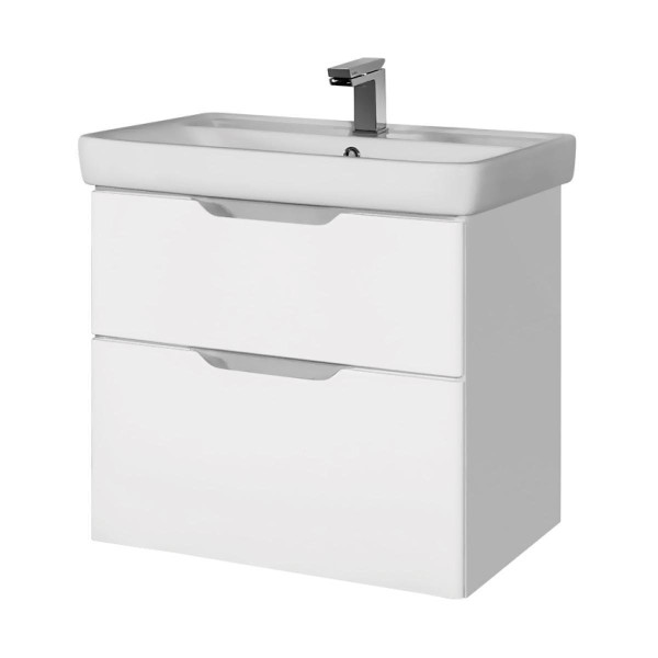Тумба под раковину подвесная Dreja Q 70 см, белый. Фото 1