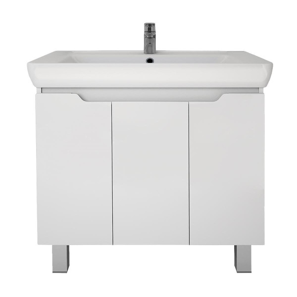 Тумба под раковину подвесная Dreja Q Plus (D) 80 см, белый. Фото 3