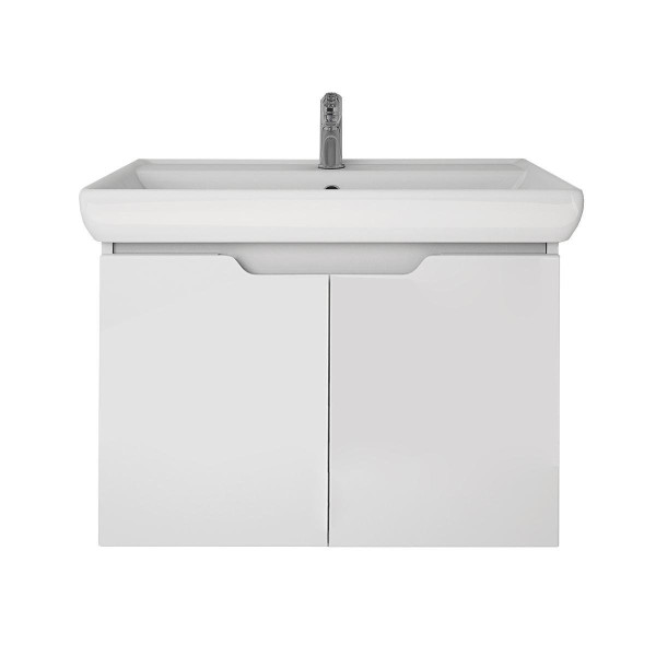 Тумба под раковину подвесная Dreja Q(D) 70 см, белый. Фото 3