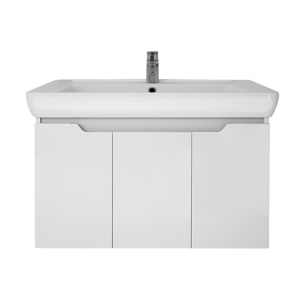 Тумба под раковину подвесная Dreja Q(D) 80 см, белый. Фото 3