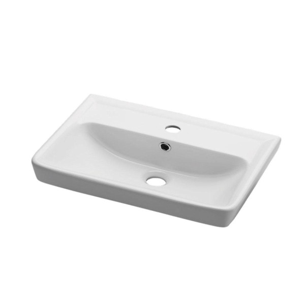 Тумба под раковину подвесная Dreja Tiny 50 см, белый. Фото 4