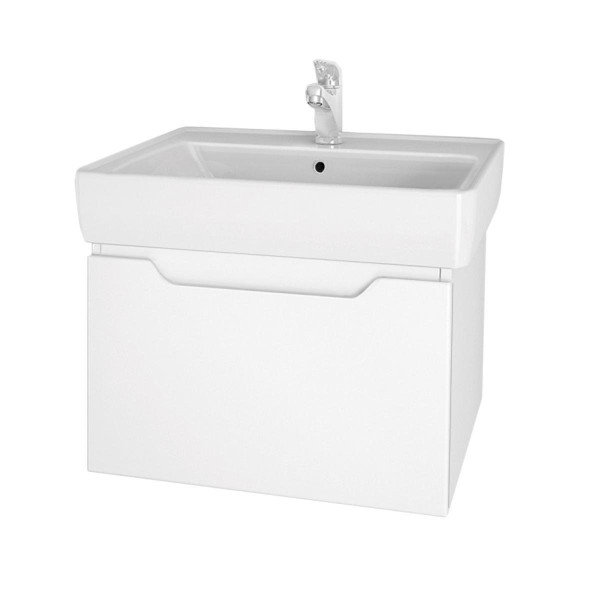 Тумба под раковину подвесная Dreja Tiny 60 см, белый. Фото 1