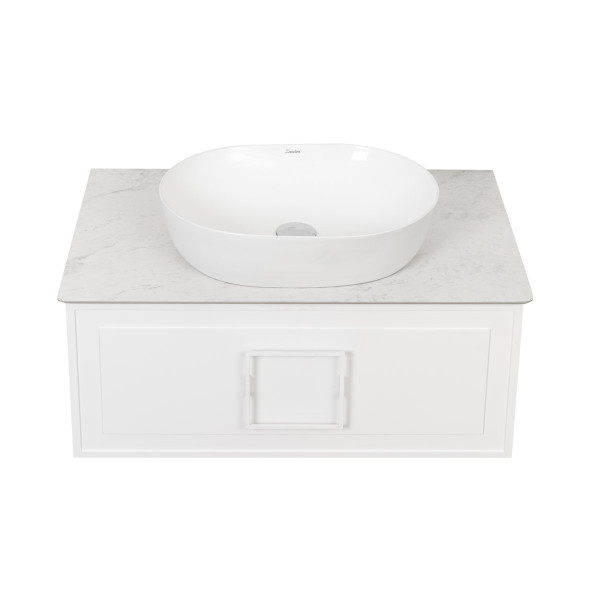 Тумба под раковину подвесная La Fenice Cubo FNC-01-CUB-B-80, белая. Фото 7