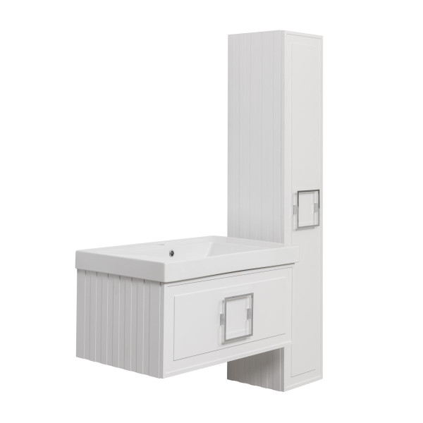 Тумба под раковину подвесная La Fenice Cubo FNC-01-CUB-B-80, белая. Фото 10