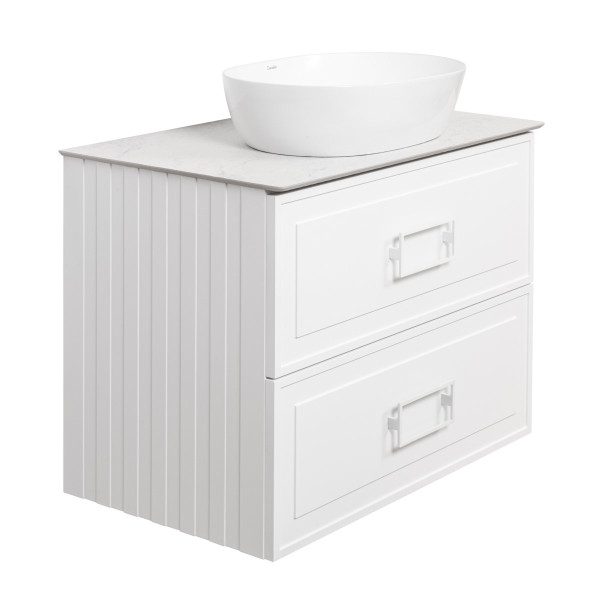 Тумба под раковину подвесная La Fenice Cubo TWIN FNC-01-CUB-B-100-2, белая. Фото 5