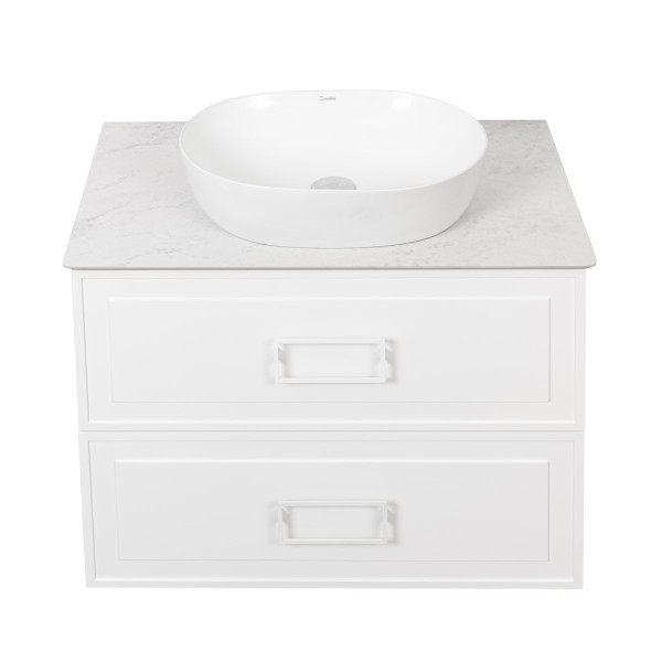 Тумба под раковину подвесная La Fenice Cubo TWIN FNC-01-CUB-B-100-2, белая. Фото 9