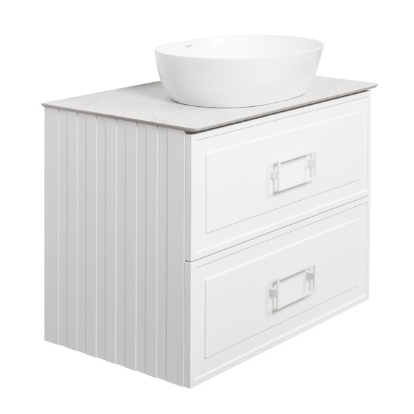 Тумба под раковину подвесная La Fenice Cubo TWIN FNC-01-CUB-B-90-2, белая. Фото 6