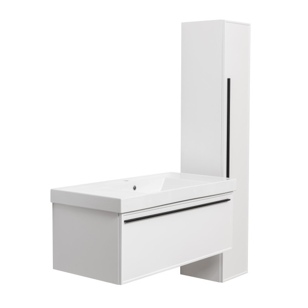 Тумба под раковину подвесная La Fenice Elba FNC-01-ELB-B-100, белая. Фото 10