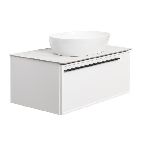 Тумба под раковину подвесная La Fenice Elba FNC-01-ELB-B-80, белая. Фото 5