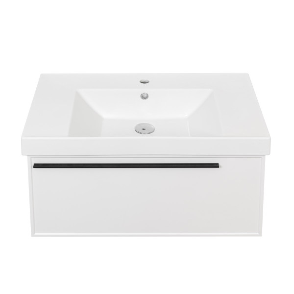 Тумба под раковину подвесная La Fenice Elba FNC-01-ELB-B-80, белая. Фото 8