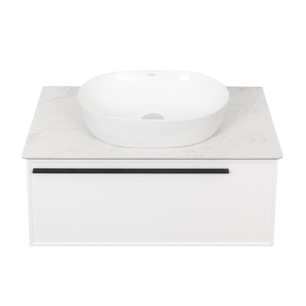 Тумба под раковину подвесная La Fenice Elba FNC-01-ELB-B-80, белая. Фото 9