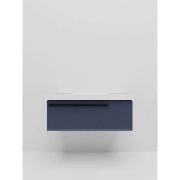 Тумба под раковину подвесная La Fenice Elba FNC-01-ELB-BG-80, синяя. Фото 3