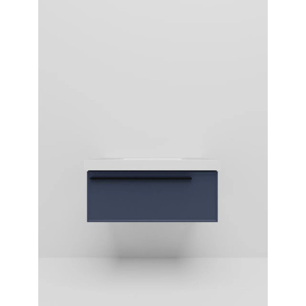 Тумба под раковину подвесная La Fenice Elba FNC-01-ELB-BG-90, синяя. Фото 3