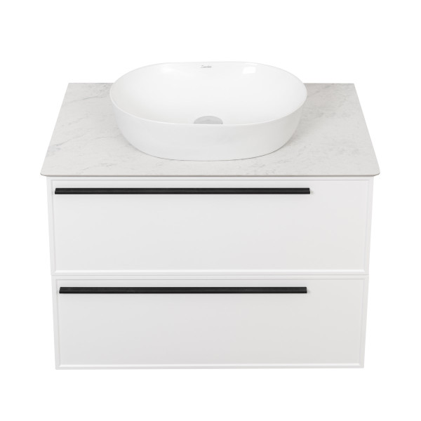 Тумба под раковину подвесная La Fenice Elba TWIN FNC-01-ELB-B-80-2, белая. Фото 9