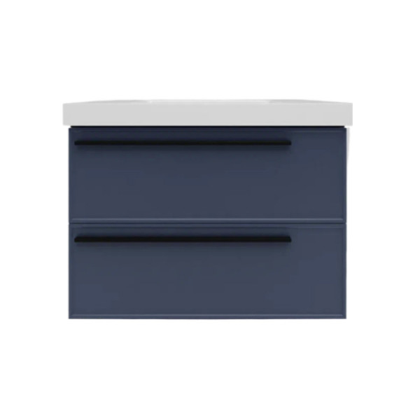 Тумба под раковину подвесная La Fenice Elba TWIN FNC-01-ELB-BG-90-2, синяя. Фото 1