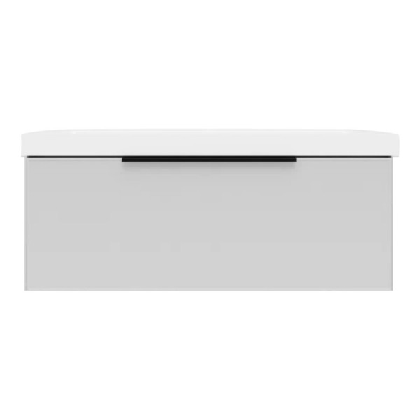 Тумба под раковину подвесная La Fenice SIMPLA FNC-01-SIM-B-100, белая. Фото 1