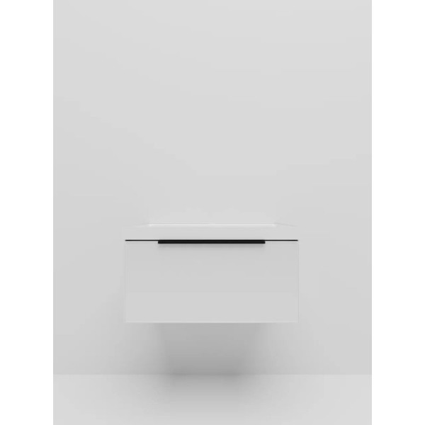 Тумба под раковину подвесная La Fenice SIMPLA FNC-01-SIM-B-80, белая. Фото 3