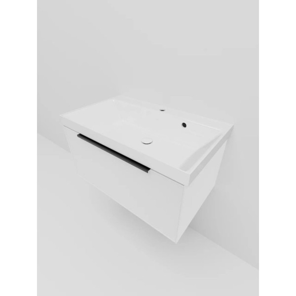 Тумба под раковину подвесная La Fenice SIMPLA FNC-01-SIM-B-80, белая. Фото 4