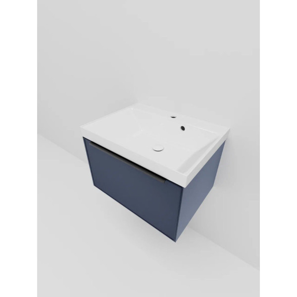 Тумба под раковину подвесная La Fenice SIMPLA FNC-01-SIM-BG-60, синяя. Фото 4