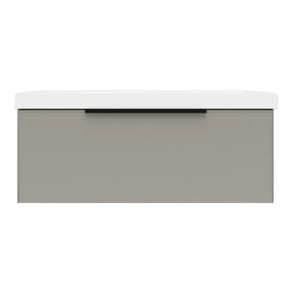 Тумба под раковину подвесная La Fenice SIMPLA FNC-01-SIM-C-100, бежевая. Фото 1