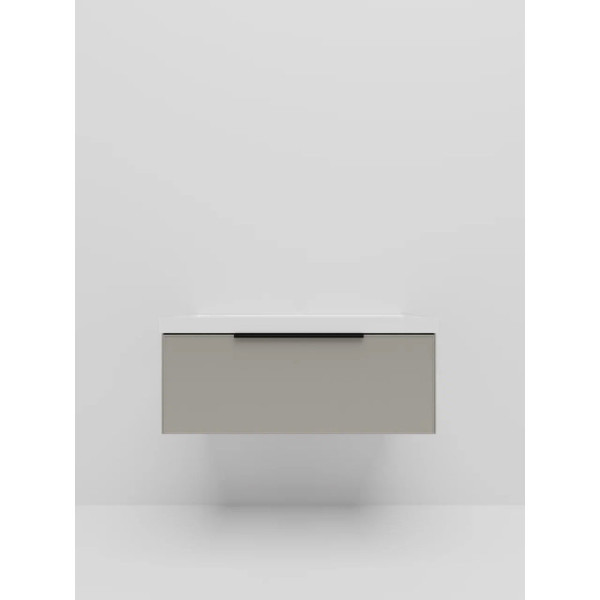 Тумба под раковину подвесная La Fenice SIMPLA FNC-01-SIM-C-100, бежевая. Фото 3