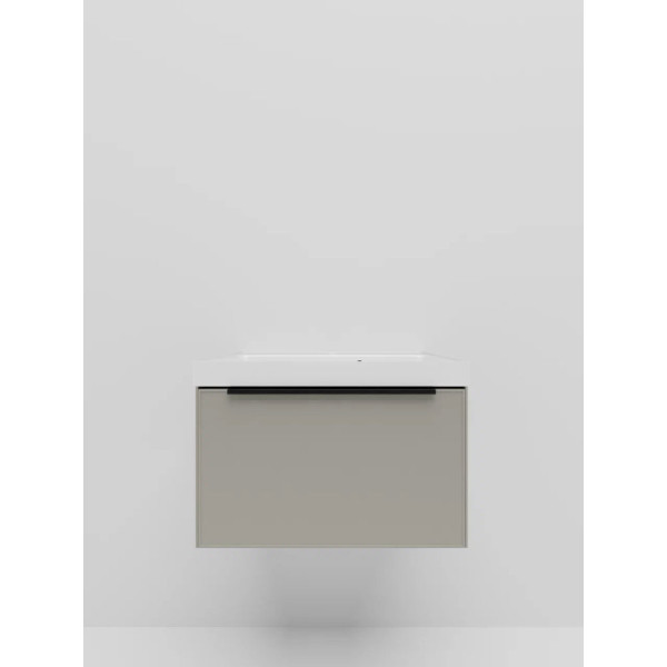 Тумба под раковину подвесная La Fenice SIMPLA FNC-01-SIM-C-60, бежевая. Фото 3