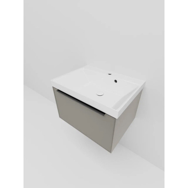 Тумба под раковину подвесная La Fenice SIMPLA FNC-01-SIM-C-60, бежевая. Фото 4