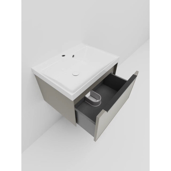 Тумба под раковину подвесная La Fenice SIMPLA FNC-01-SIM-C-60, бежевая. Фото 5