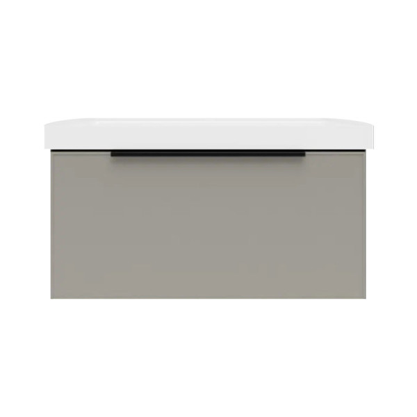 Тумба под раковину подвесная La Fenice SIMPLA FNC-01-SIM-C-80, бежевая. Фото 1