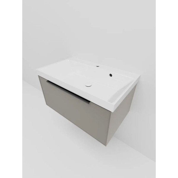 Тумба под раковину подвесная La Fenice SIMPLA FNC-01-SIM-C-80, бежевая. Фото 4