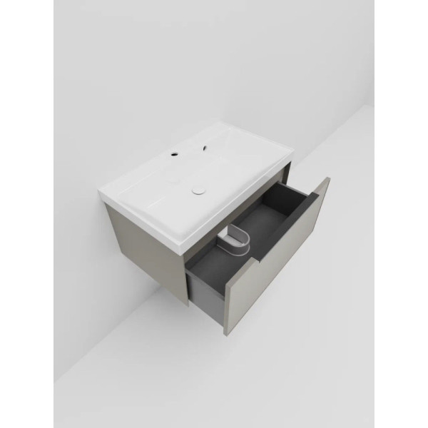 Тумба под раковину подвесная La Fenice SIMPLA FNC-01-SIM-C-80, бежевая. Фото 5