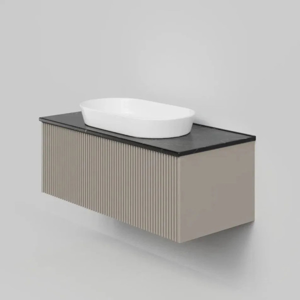 Тумба под раковину подвесная La Fenice Terra FNC-01-TER-C-100, бежевая. Фото 5