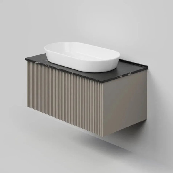 Тумба под раковину подвесная La Fenice Terra FNC-01-TER-C-80, бежевая. Фото 4