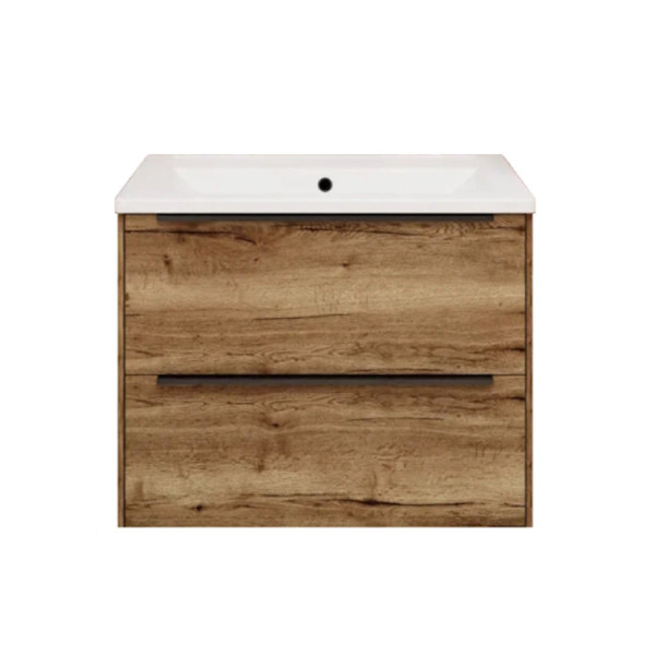 Тумба под раковину подвесная La Fenice Tesoro FNC-01-TES-DGT-80-2, табак. Фото 1