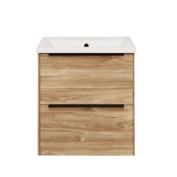 Тумба под раковину подвесная La Fenice Tesoro FNC-01-TES-DKK-60-2, коричневый. Фото 1