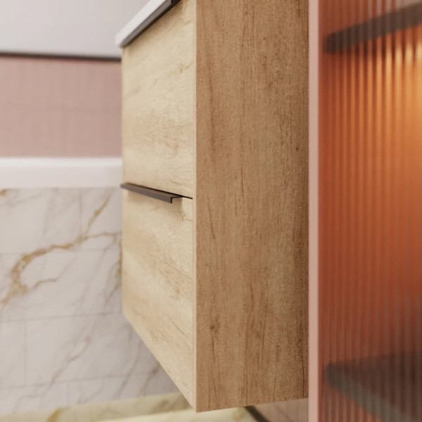 Тумба под раковину подвесная La Fenice Tesoro FNC-01-TES-DNN-60-2, натуральный. Фото 5