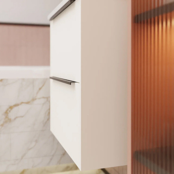 Тумба под раковину подвесная La Fenice Tesoro FNC-01-TES-PB-60-2, белый. Фото 5