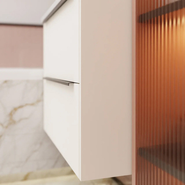 Тумба под раковину подвесная La Fenice Tesoro FNC-01-TES-PB-80-2, белый. Фото 5