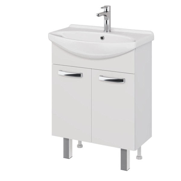 Тумба под раковину подвесная/напольная Dreja Alda D 65 см, белый. Фото 1