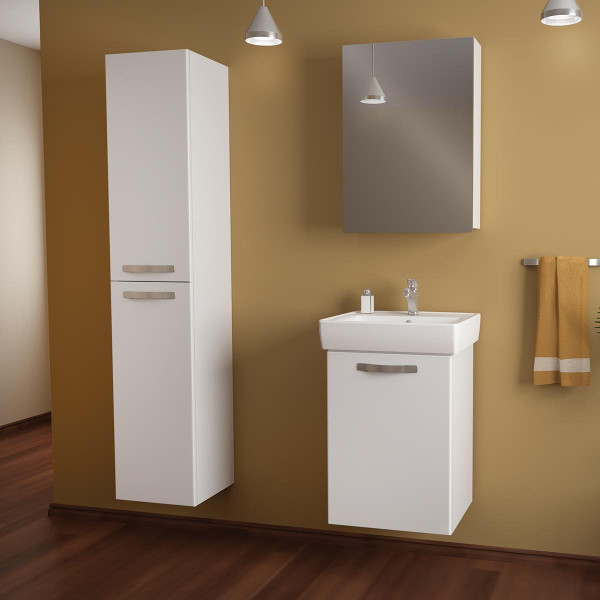 Тумба под раковину подвесная/напольная Dreja Almi 50 см, белый. Фото 5