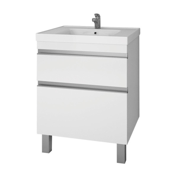 Тумба под раковину подвесная/напольная Dreja Grace Plus 60 см, белый. Фото 1