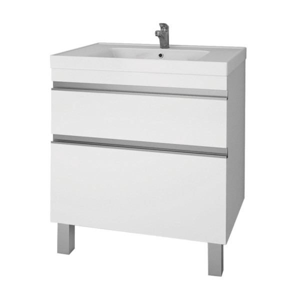 Тумба под раковину подвесная/напольная Dreja Grace Plus 70 см, белый. Фото 1