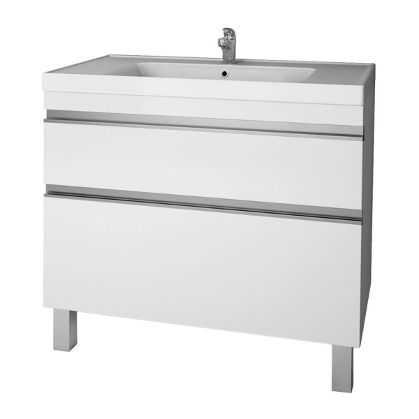 Тумба под раковину подвесная/напольная Dreja Grace Plus 90 см, белый. Фото 1