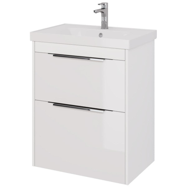 Тумба под раковину подвесная/напольная Dreja Prime 70 см, белый. Фото 1