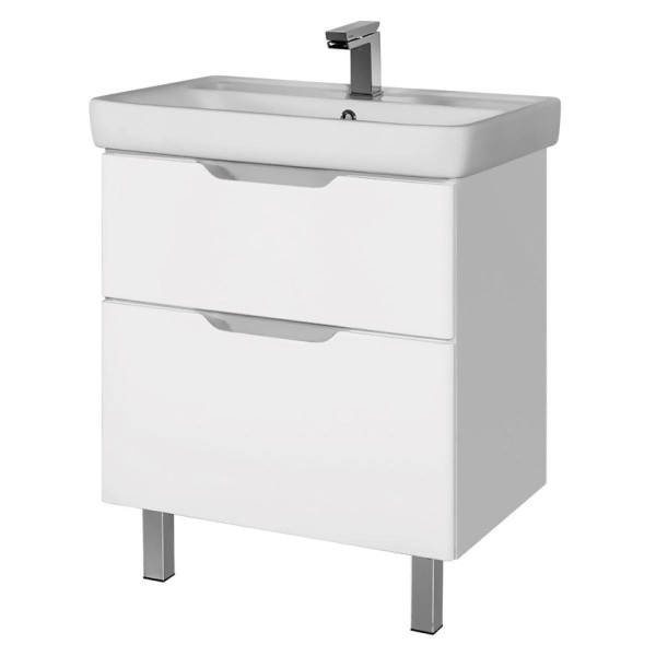 Тумба под раковину подвесная/напольная Dreja Q Plus 70 см, белый. Фото 1