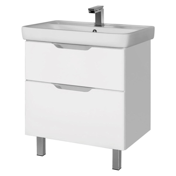 Тумба под раковину подвесная/напольная Dreja Q Plus 80 см, белый. Фото 1