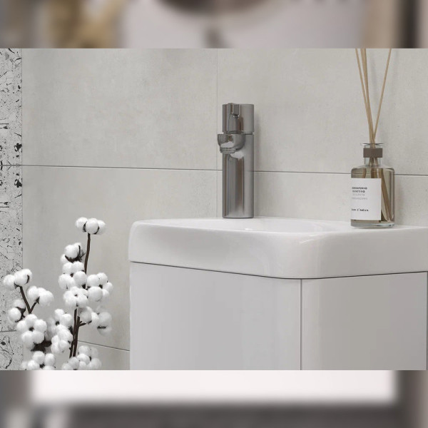 Тумба под раковину подвесная Velvex Bio tp.BIO.BIO.MAXI.40.1D белый глянец, 40 см. Фото 4